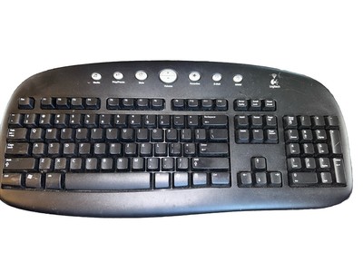 Logitech Keyboard Internet Pro Wireless Cordless Model Y-RAJ56A Black Wireless