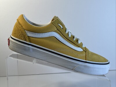 Vans Shoes Mens 6 Womens 7.5 Old Skool Skateboarding Low Sneakers Yellow Gold