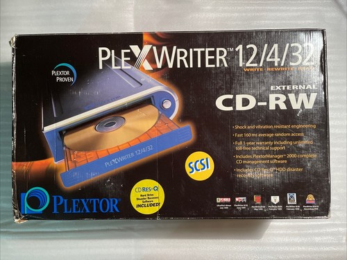 PLEXTOR SCSI外付型 CD-R/RWドライブ PX-W1210TSE プレクスター外付型CD-R⁄RW ドライブ 日本製 PX-W4012TU⁄NE