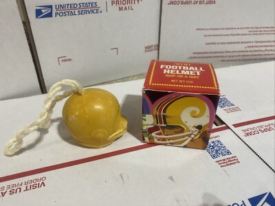 Vintage Avon Football Helmet Soap On A Rope W/ Box