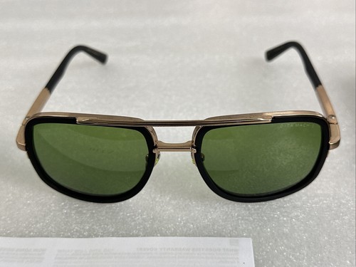 Pre-owned Dita Mach-s Dts412-a-03 Matte Black/rose Gold Sunglasses Green 55-20-127