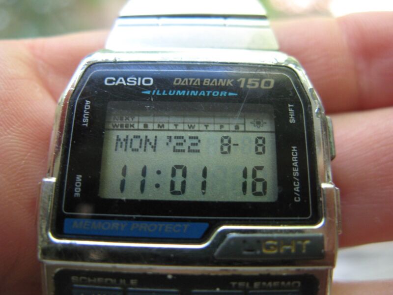 vintage CASIO Calculator data bank 150 DBC-1500 1477 LCD vintage CASIO Calculator data bank 150 DBC-1500 1477 LCD