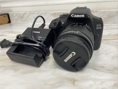 Canon EOS 2000D Rebel T7 24.1MP 18-55mm f/3.5-5.6 DSLR Camera