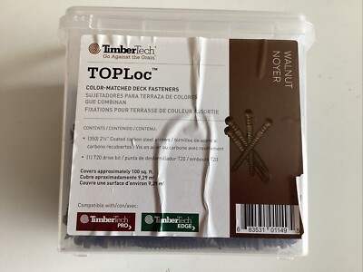TimberTech - TopLoc 2 1/2 Walnut 350pc 100sq. ft. NEW