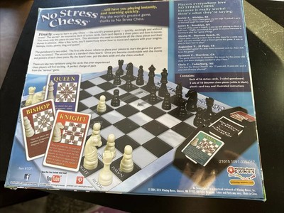 No Stress Chess Board Game Easy Learning Strategy For Beginners Kids Adults
