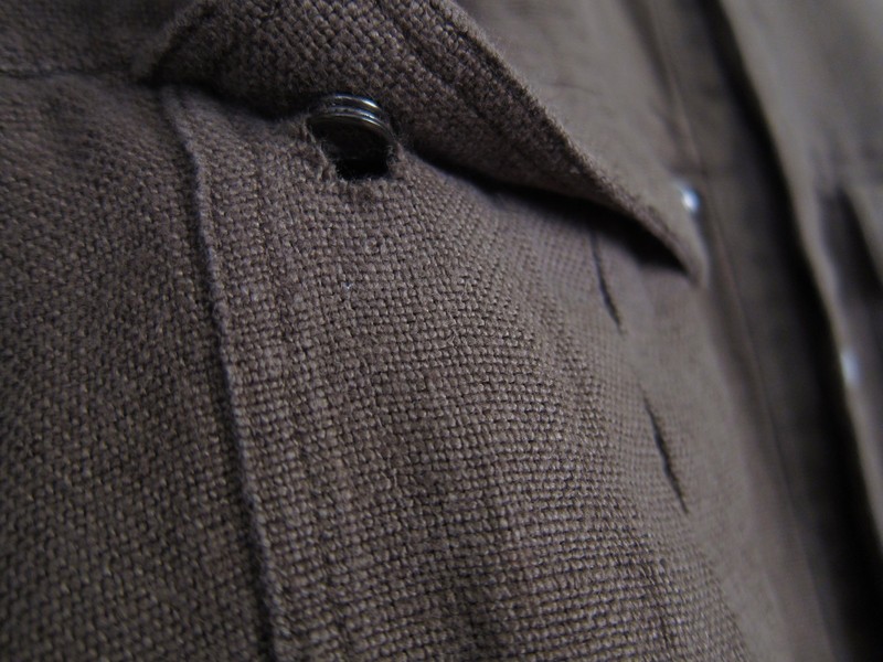 balmain SS13 ミリタリーシャツ　39 エポレット Balmain Khaki Linen Canvas Military Shirt SS13 sz. 38 Small