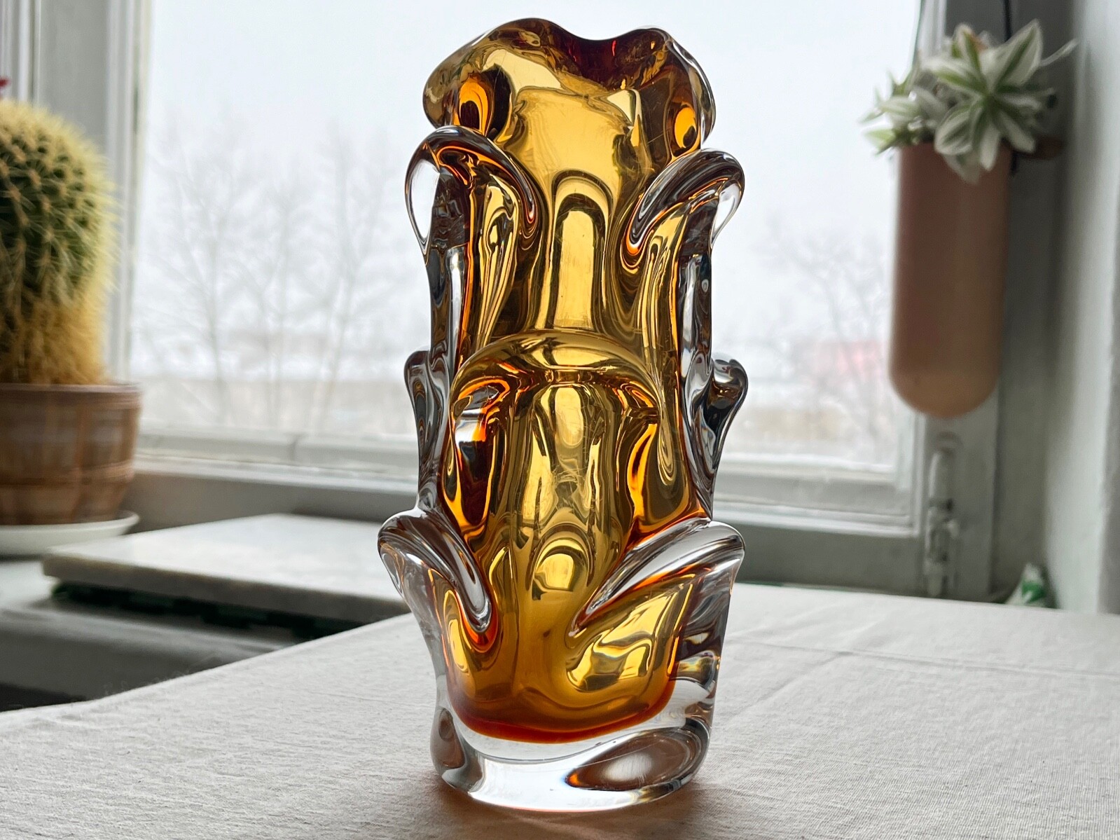 60's Vintage アートガラス Vase by BERANEK,JAN 60's Vintage アートガラス Vase by BERANEK,JAN Vintage