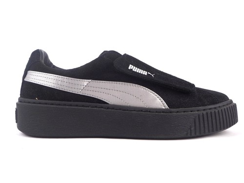 puma black suede trainers