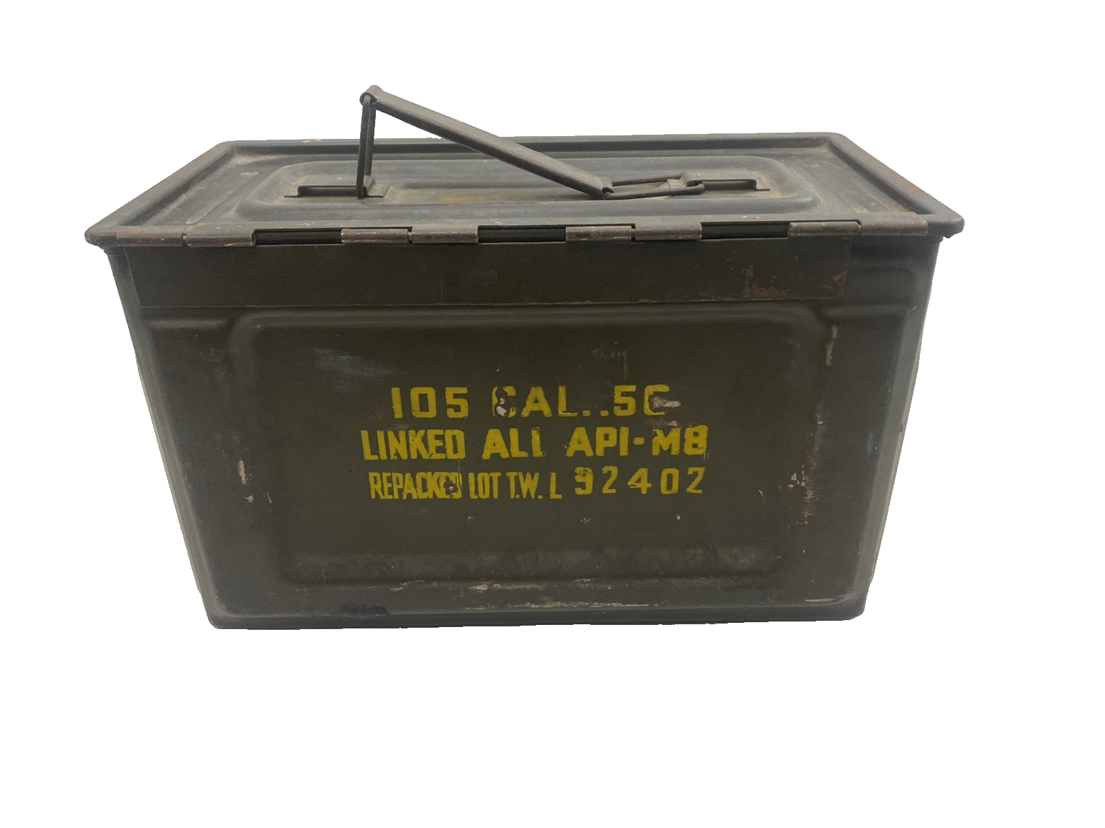 WW2 US Army Military 50 Cal. M2 Ammunition Ammo Box Can U S