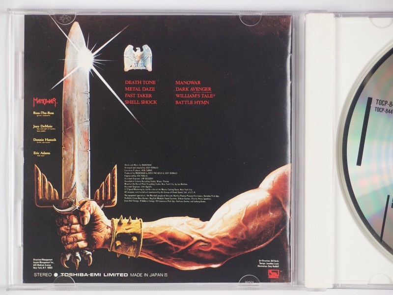 MANOWAR / BATTLE HYMNS 国内盤LP 帯付 MANOWAR: Battle Hymns JAPAN Burrn! Liberty TOCP-8441 Heavy Metal