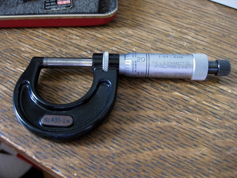 Starrett 4361 Micrometer & Case Machinist Measuring Tool USA Precision