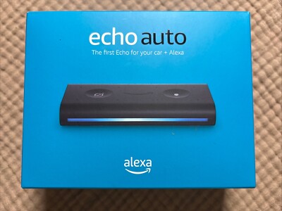 *COMPLETE* Amazon Echo Auto Smart Assistant (Black) Box and All Accessories