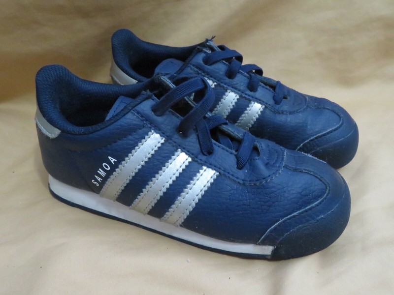 adidas samoa navy blue and white