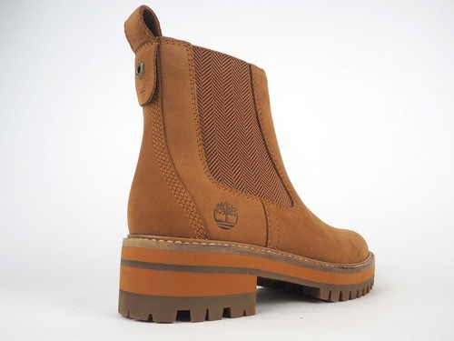 timberland courmayeur valley olive leather chelsea pull on ankle boots