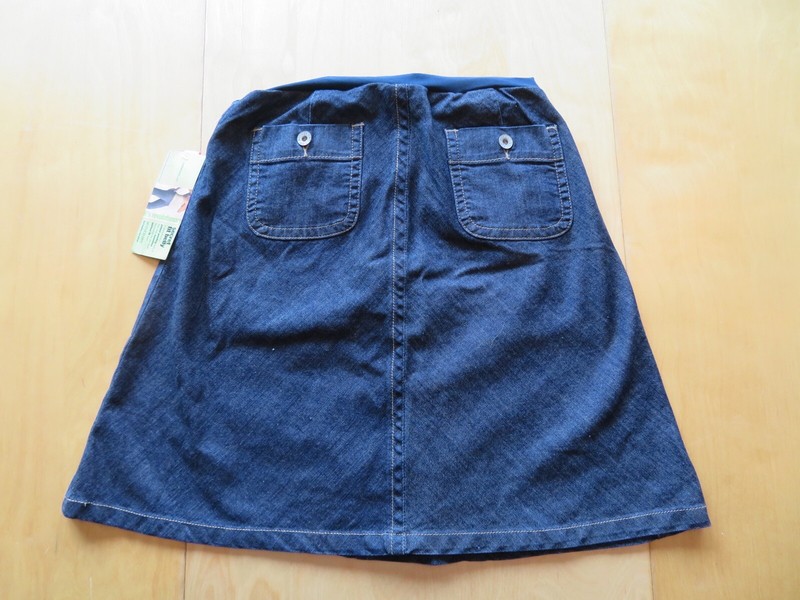 maternity jean skirt knee length