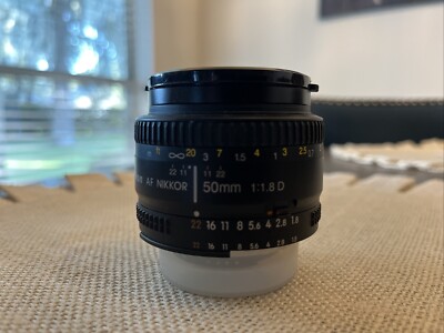 Nikon Nikkor 50mm 1:1.8D Lens with UV Filter