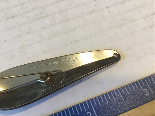 Vintage Wright McGill Streamliner Weedless Fishing Spoon 3/8oz.