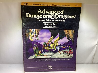 TSR Dungeons & Dragons DUNGEONLAND adventure module paperback CM111415