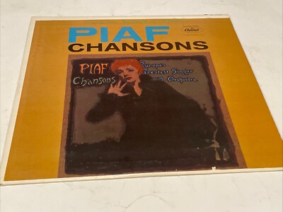 Edith Piaf Chansons Vinyl LP Capitol Records T-10328 Stereo EX/EX