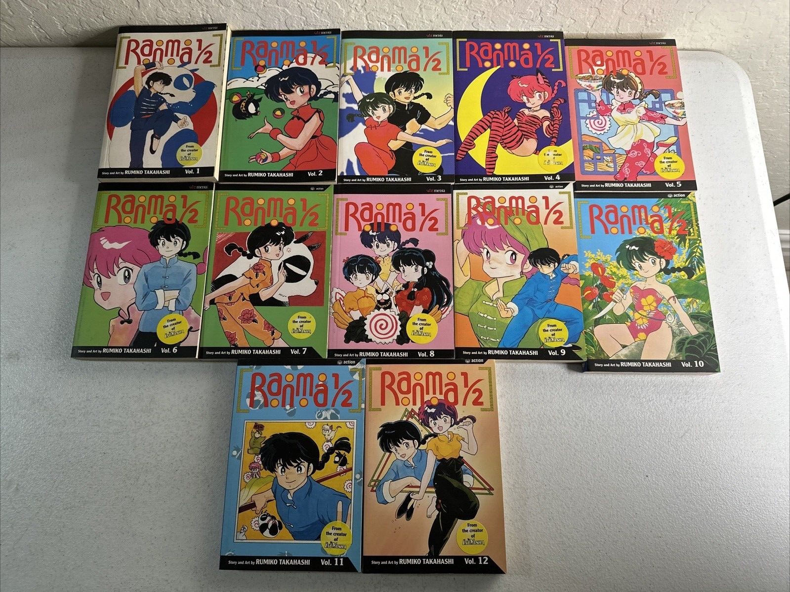 Ranma 1/2 Manga By Rumiko Takahashi Lot Of 12-English Vol. 1 Ranma 1/2 Manga By Rumiko Takahashi Lot Of 12-English Vol. 1