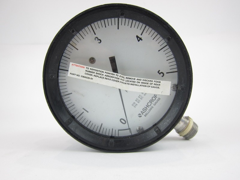 Ashcroft 10021725 451379 Bellows Gauge 05 PSI eBay
