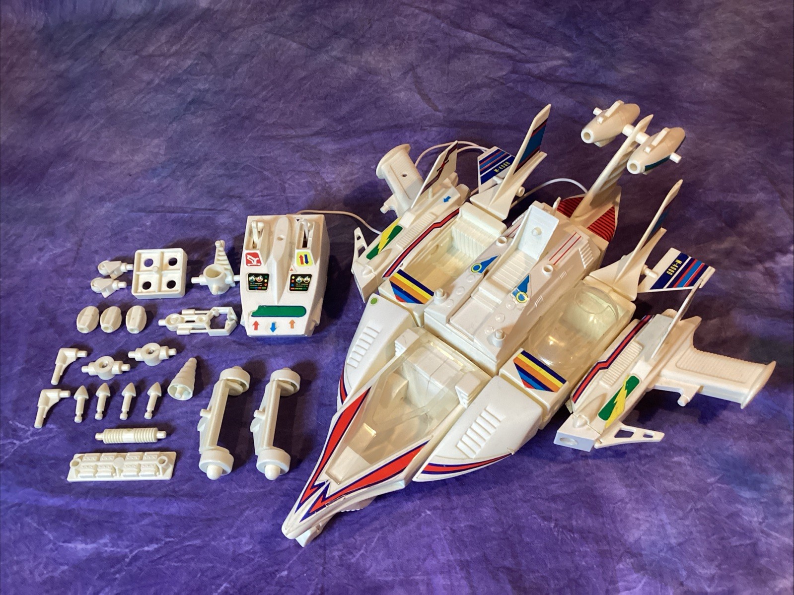 Vintage 1977 MEGO Micronauts Battle Cruiser & Playset Near Complete *Read