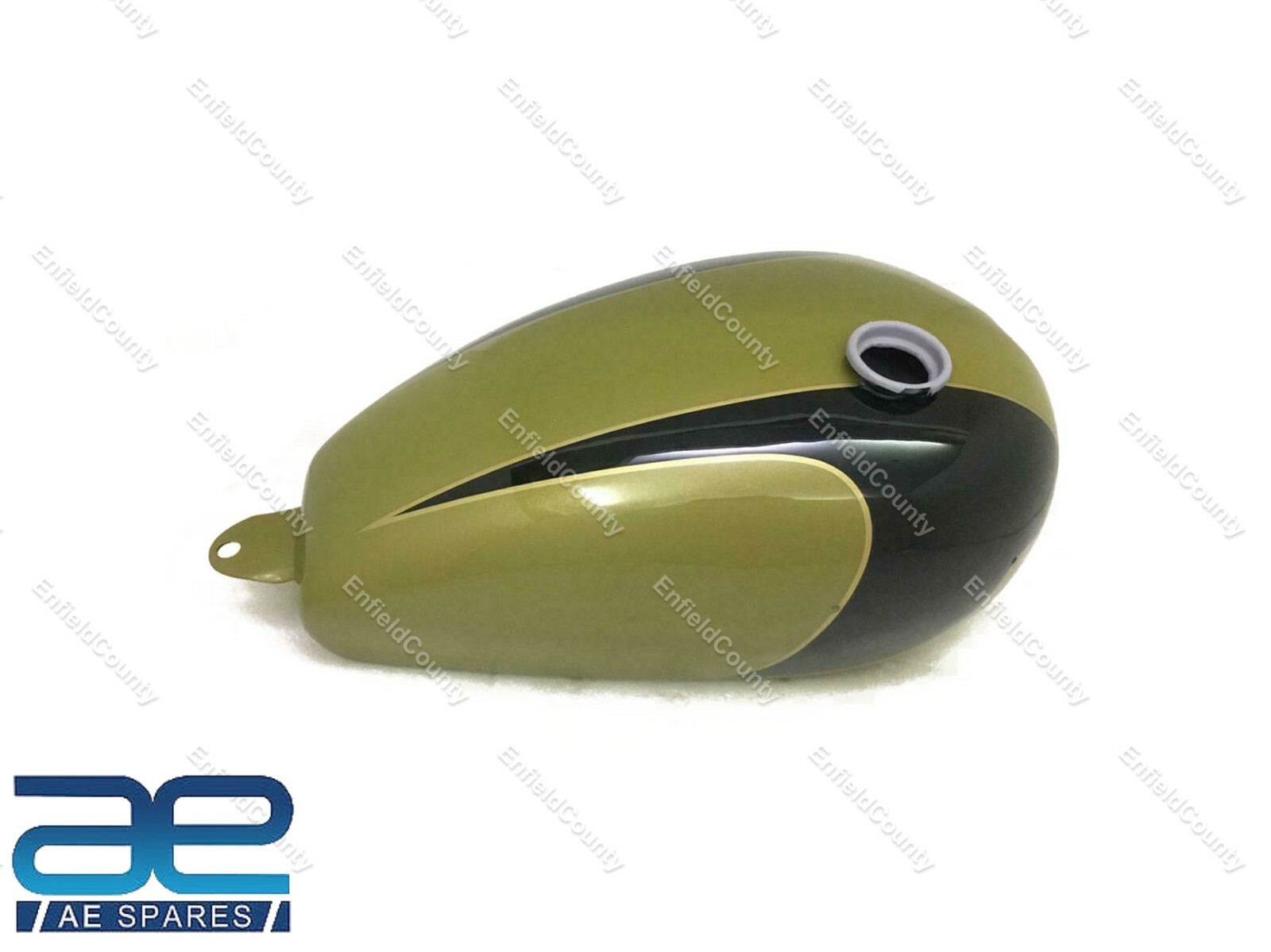 Fits For Triumph T150 Green & Black Petrol Fuel Gas Tank With Cap 