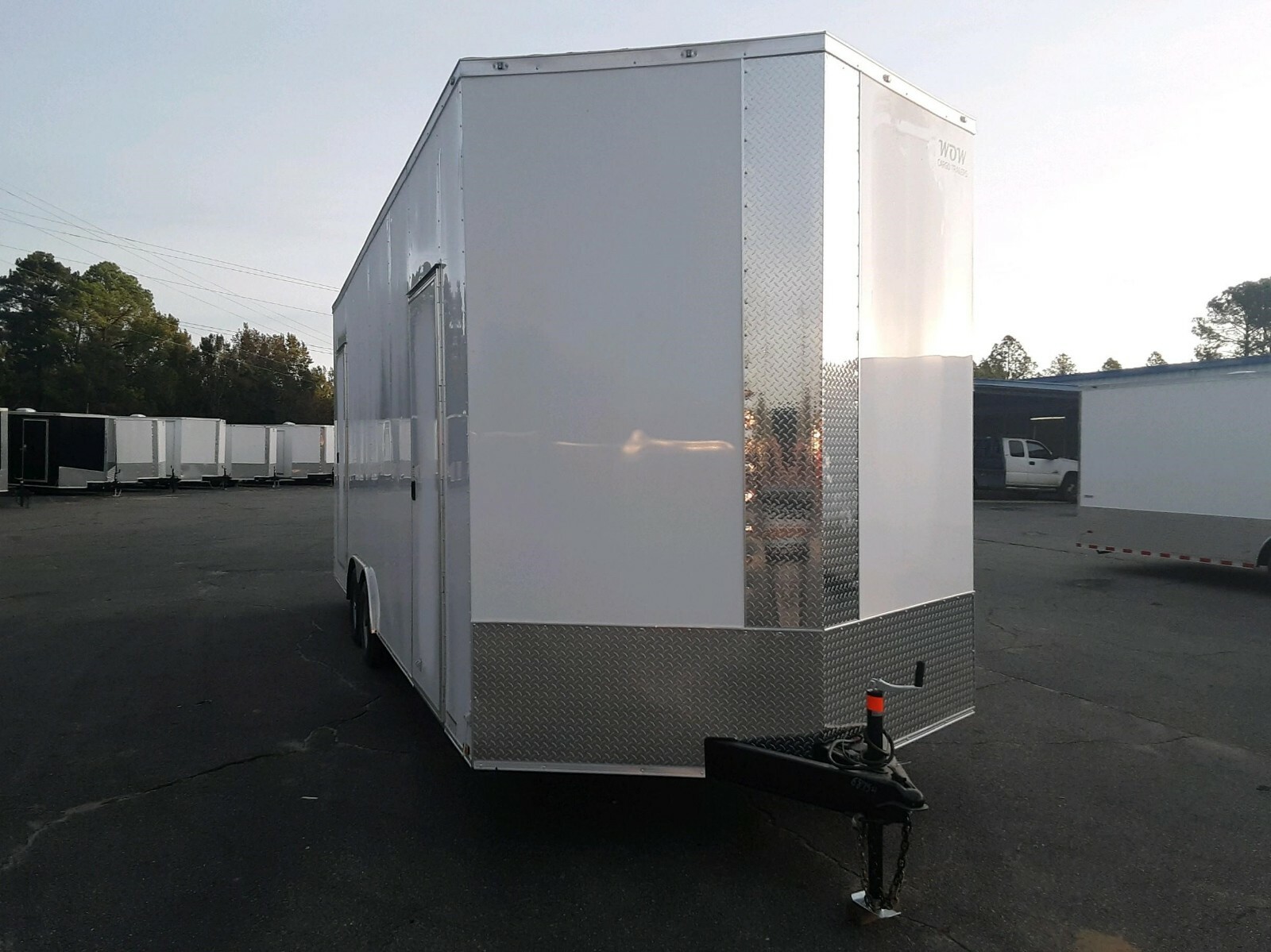 New 2019 24 X 8.5 X 9 Foot Ceiling  V-Nose Enclosed Cargo Trailer with Ramp Door