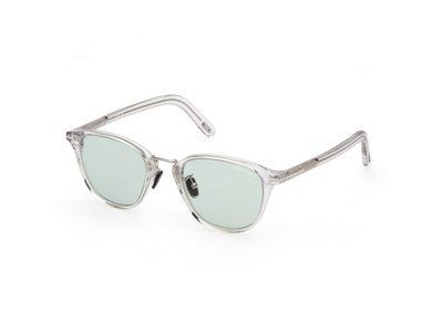 Pre-owned Tom Ford Ft1049 D 26n Plastic Crystal Green 50 Mm Men's Sunglasses