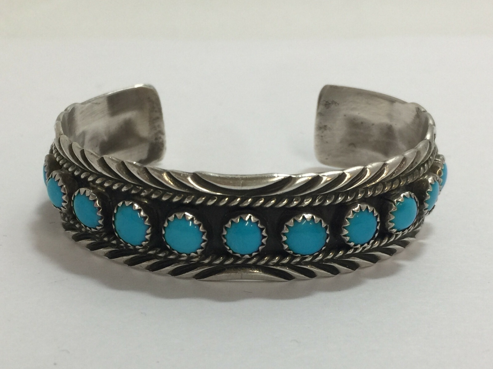 V*x様 Tah'Bah IngotSilver Cuff c.1945 Men's Navajo Sterling Silver Cuff Bracelet —Men's and