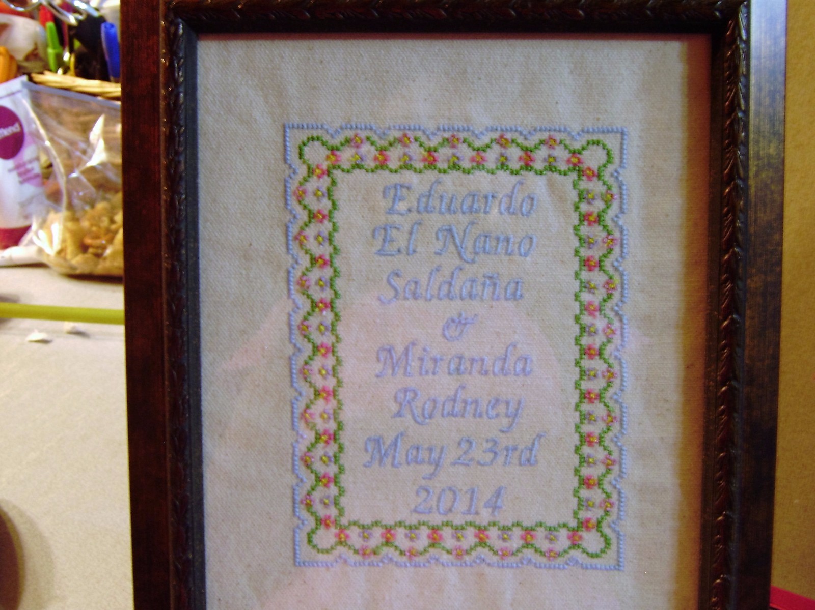 Suitable for framing embroidery personalized wall hanging, monograms, names,baby