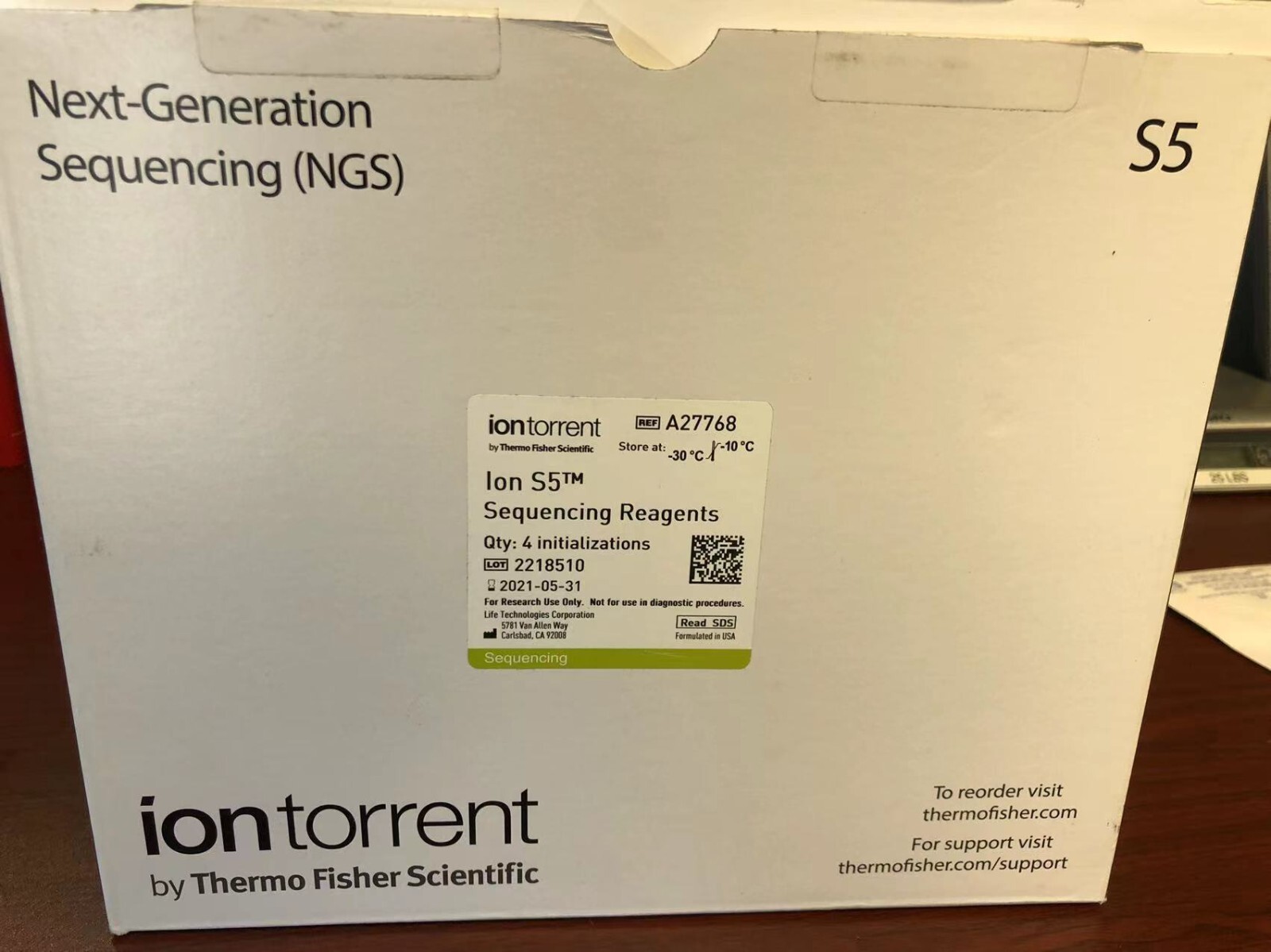 Thermo Fisher Life Technologies Torrent Ion S5 Sequencing