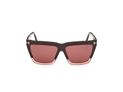 Pre-owned Tom Ford Ft1110-50z-56 Dark Brown Sunglasses