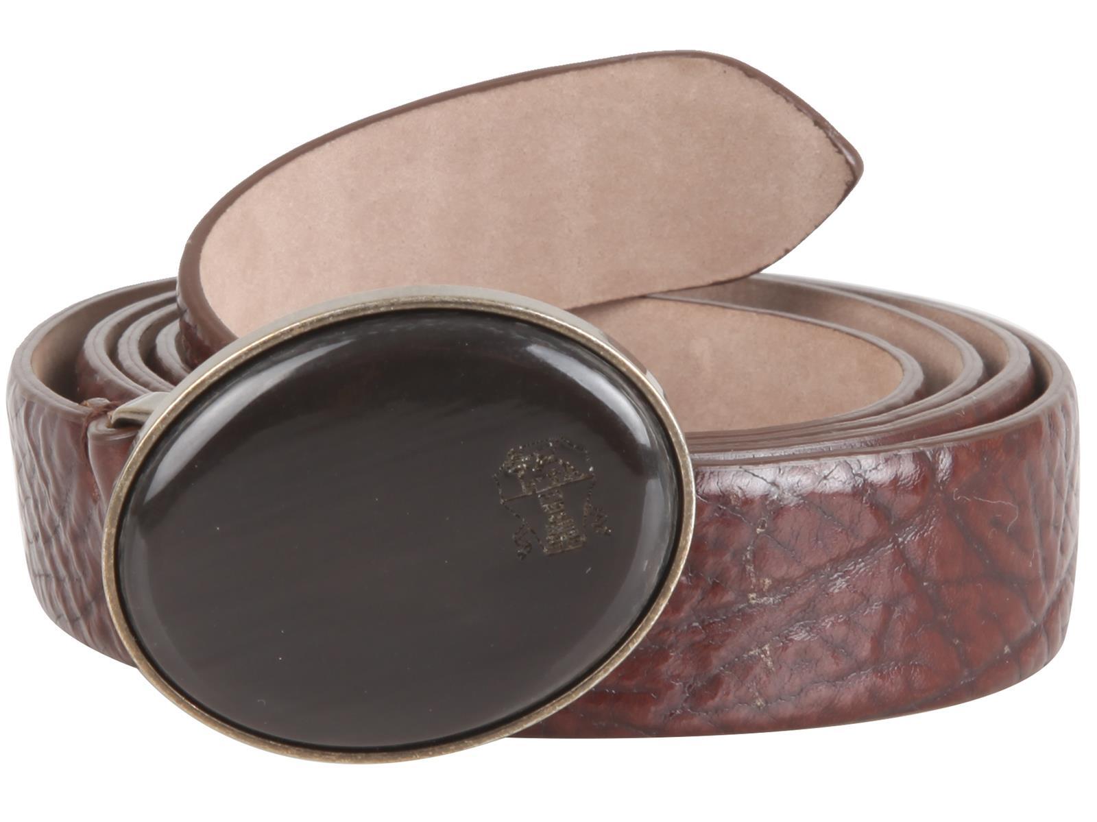 Pre-owned Brunello Cucinelli Women's Leather Belt Brown Size M Italy 42 Us 6" Gb 10
