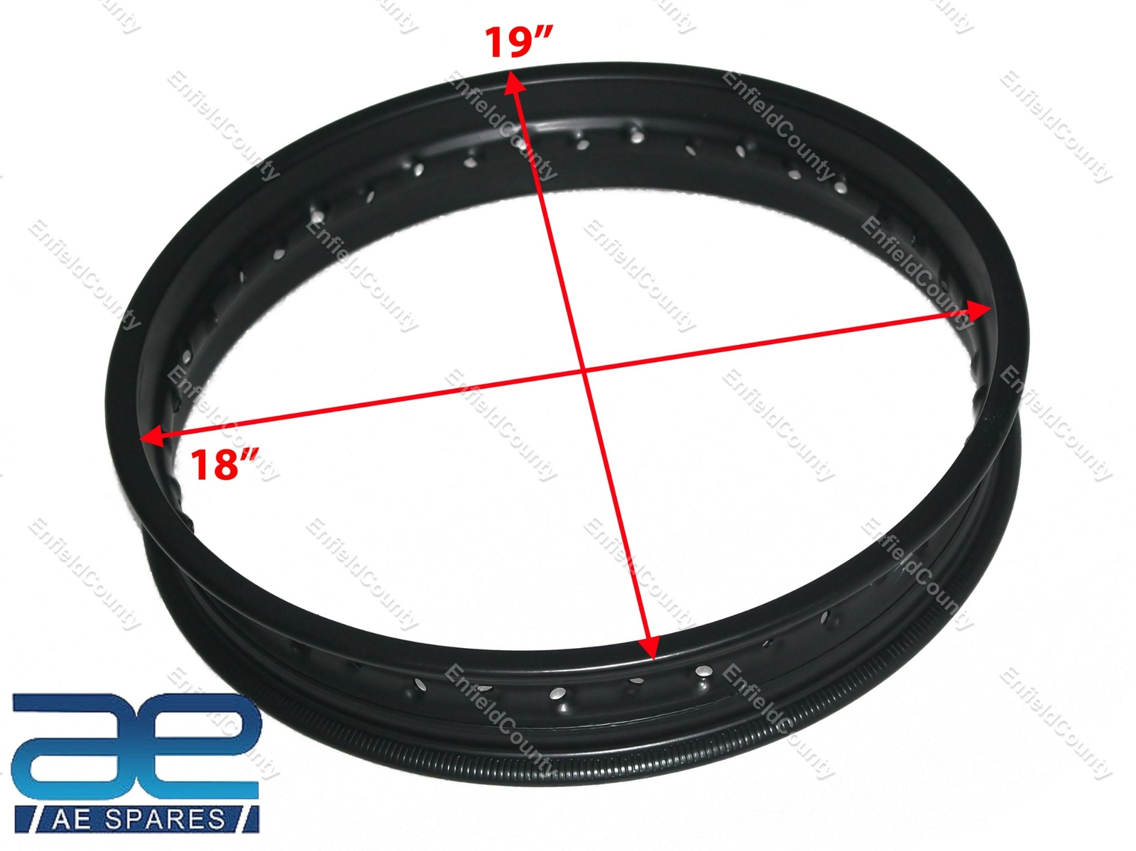 For Royal Enfield Continental GT 650 & Interceptor 650 Rear Wheel Rim Assembly Alloy 2.5x18"