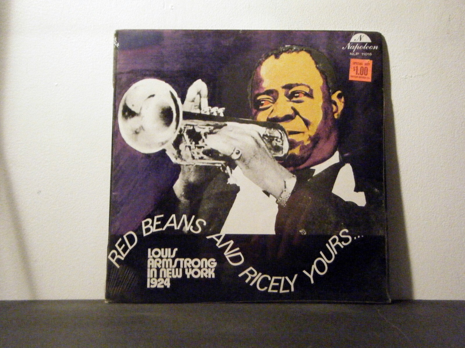 LOUIS ARMSTRONG LP Red beans and ricely yours in new york 1924 vinyl