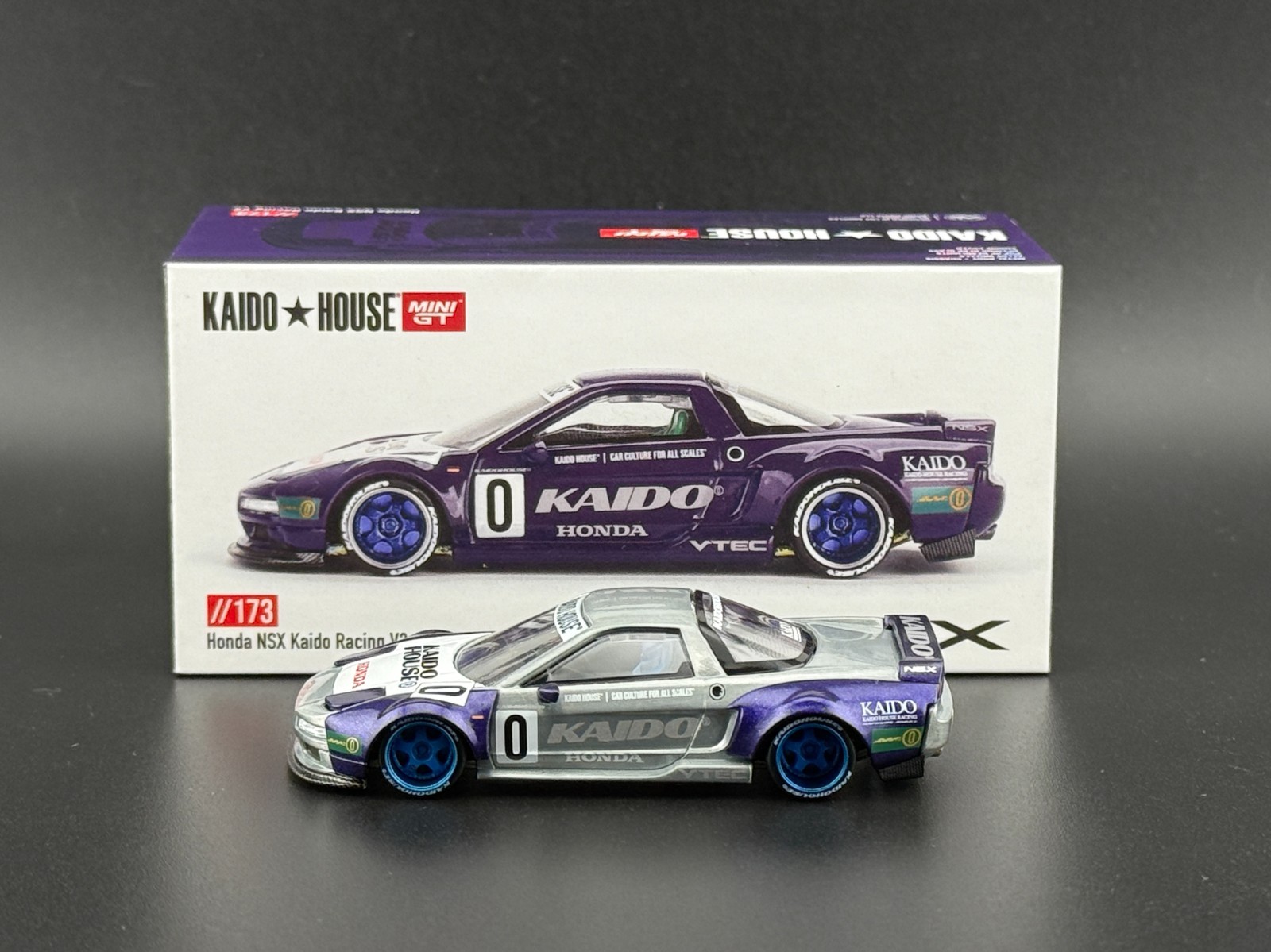 Kaido House x Mini GT Honda NSX Kaido Racing V2 Purple #173
