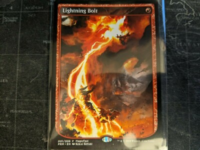 MTG Magic: The Gathering Lightning Bolt Textless MagicFest Promo NM!