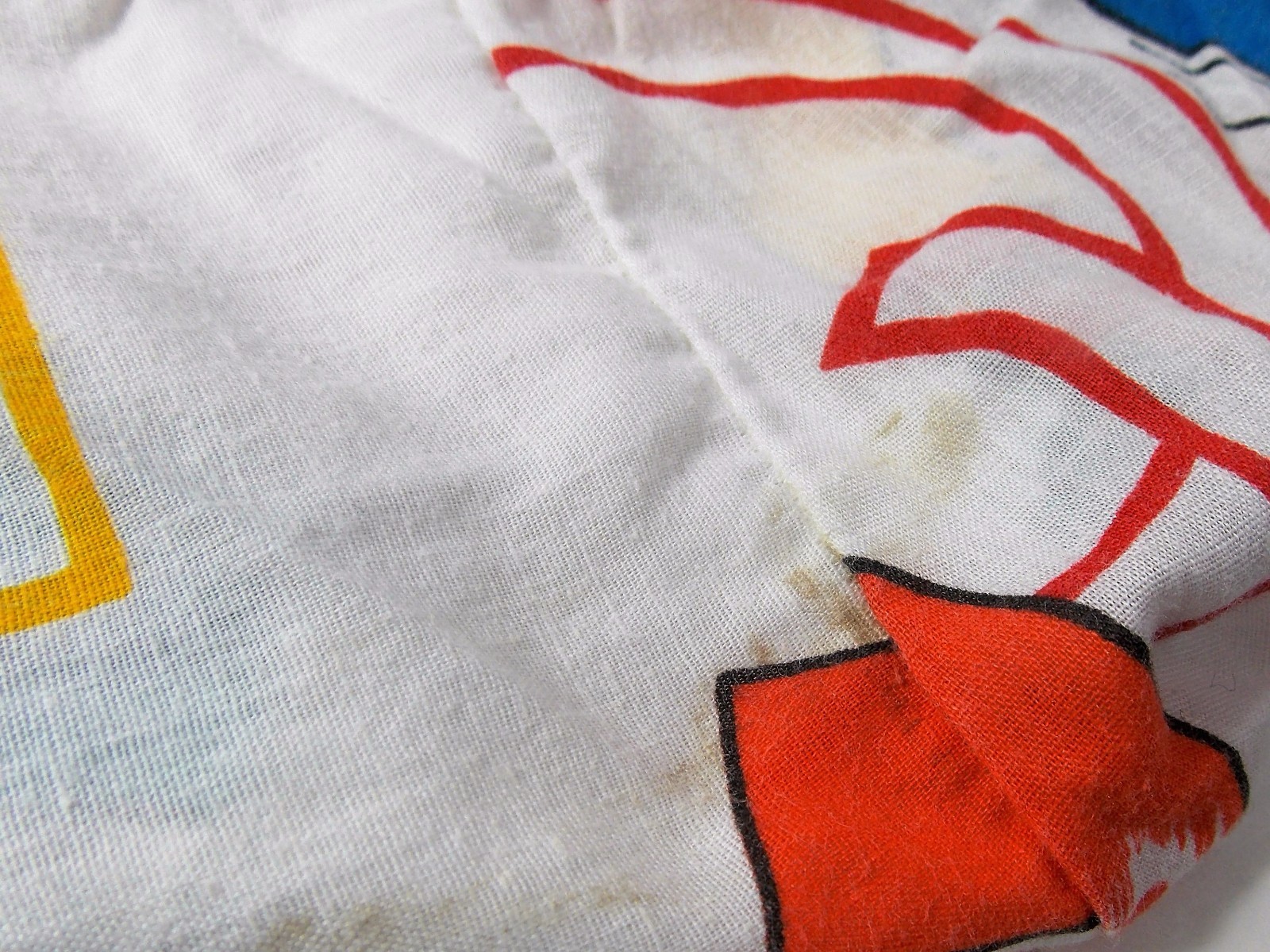 Disney Vintage Dundee Mickey Mouse ABC Fitted Crib Sheet Toddler Bed USA