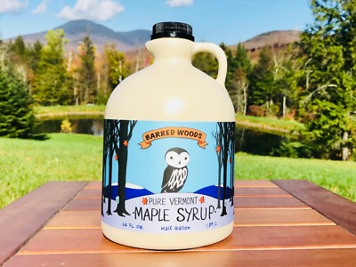 Real Maple Syrup - 1/2 Gallon 100% Pure Organic VT Maple Syrup - Dark Robust