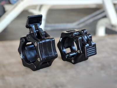 2 Inch Olympic Barbell Clamps Lock Clip Quick Release Collars Standard Gym Bar