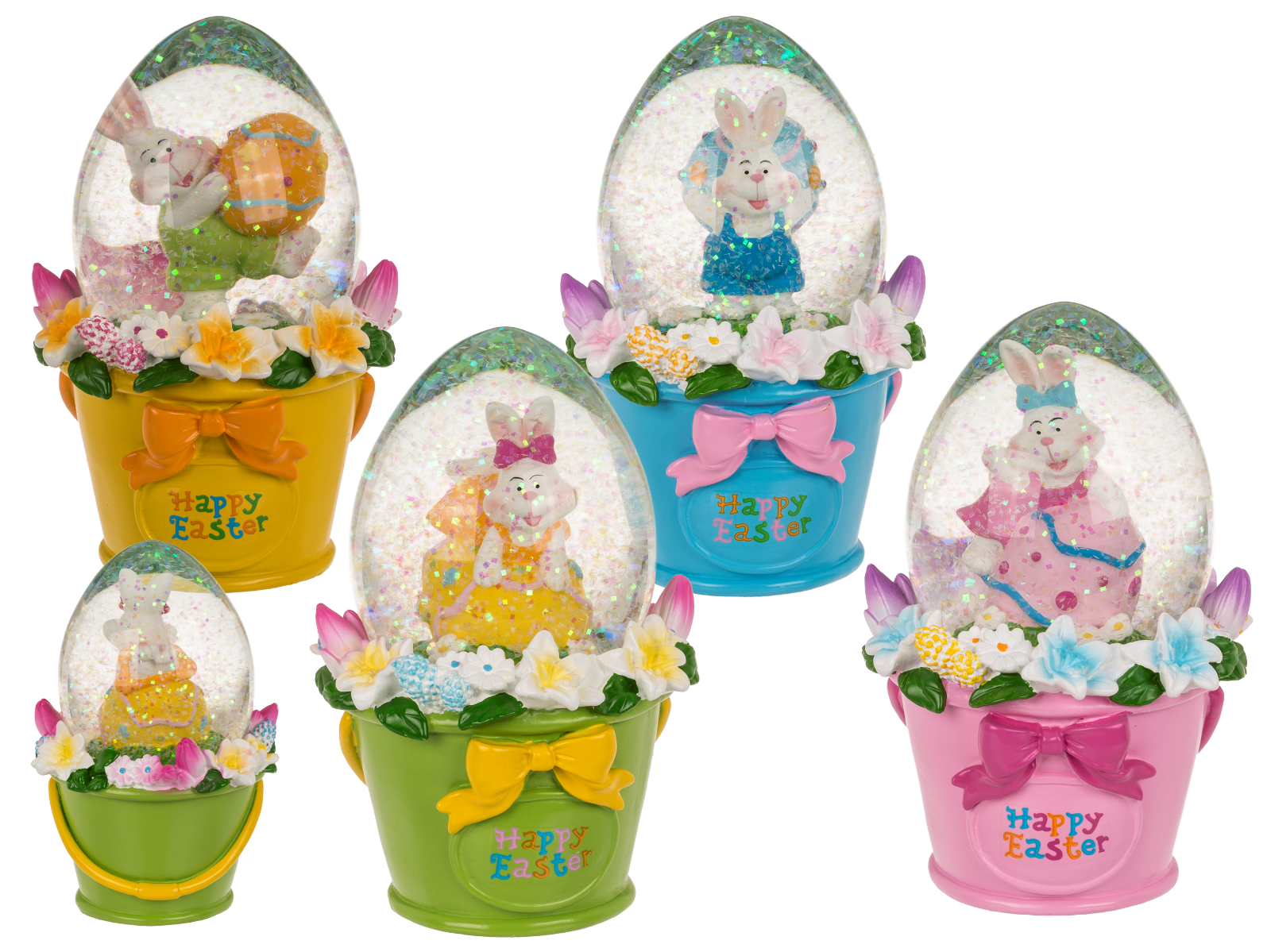 Schneekugel, Osterhase, grün, 12 cm, Ostern, neu!! 