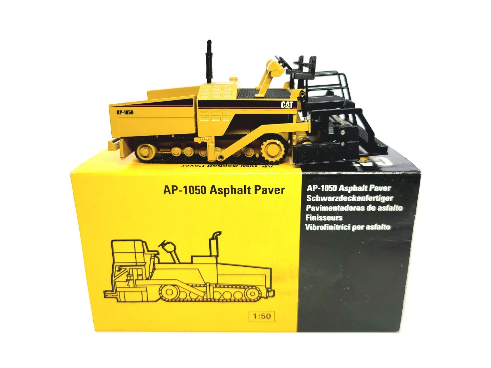 Caterpillar Cat AP-1050 Asphalt Paver - NZG 1:50 Scale