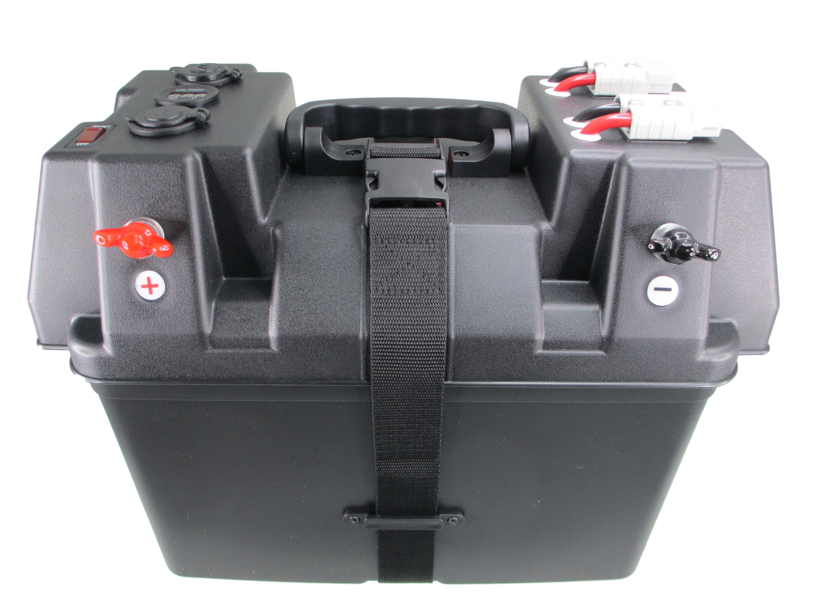 Pactrade Marine Rv Battery Box Anderson Connector Dual Usb Power