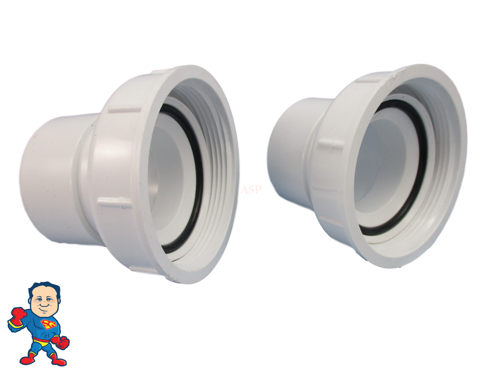 Set of (2) Hot Tub Spa Jacuzzi® J Pump Union 1 1/2" or 2" Fitting How To Video  