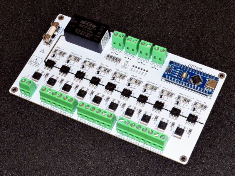 10 Channel Light Controller Sequencer , Arduino based Custom programmable
