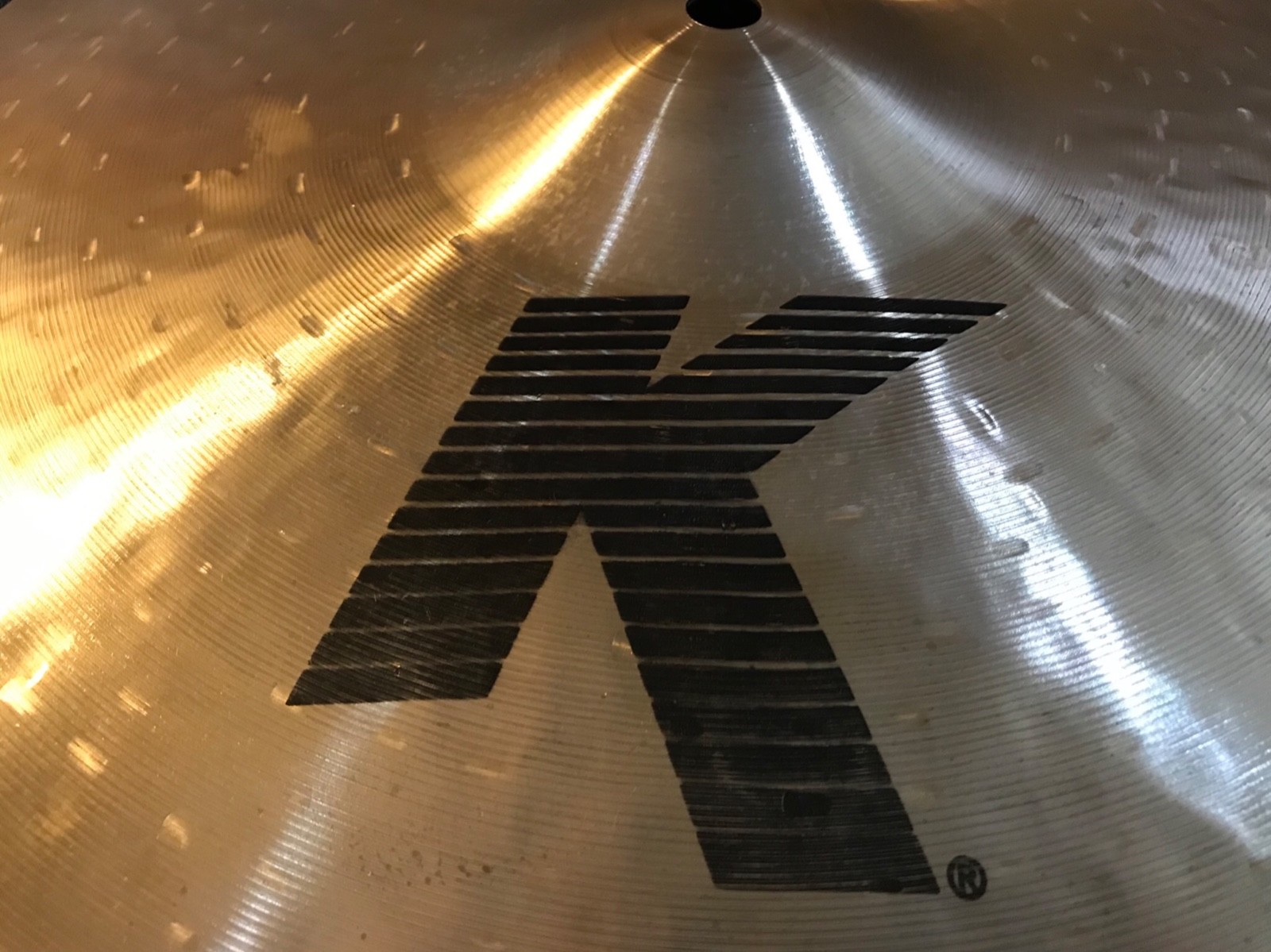 Zildjian k custom dark 14” hi hat top cymbal