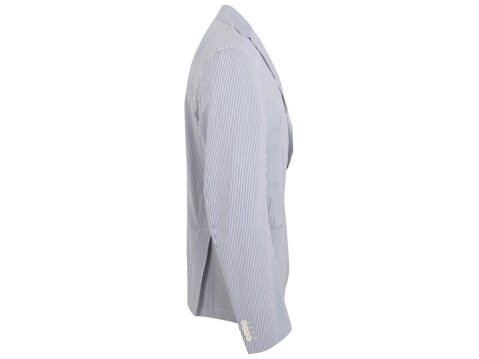 Pre-owned Tommy Hilfiger Men's Blazer Jacket Size 102 Cotton Blue & White Striped Tailored