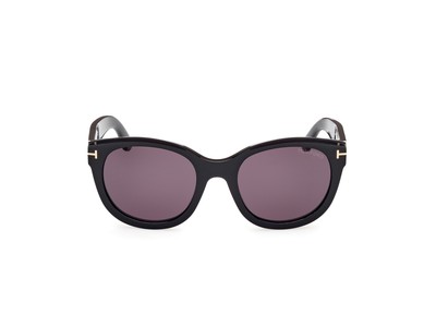 Pre-owned Tom Ford Ft1114-01a-54 Shiny Black Sunglasses
