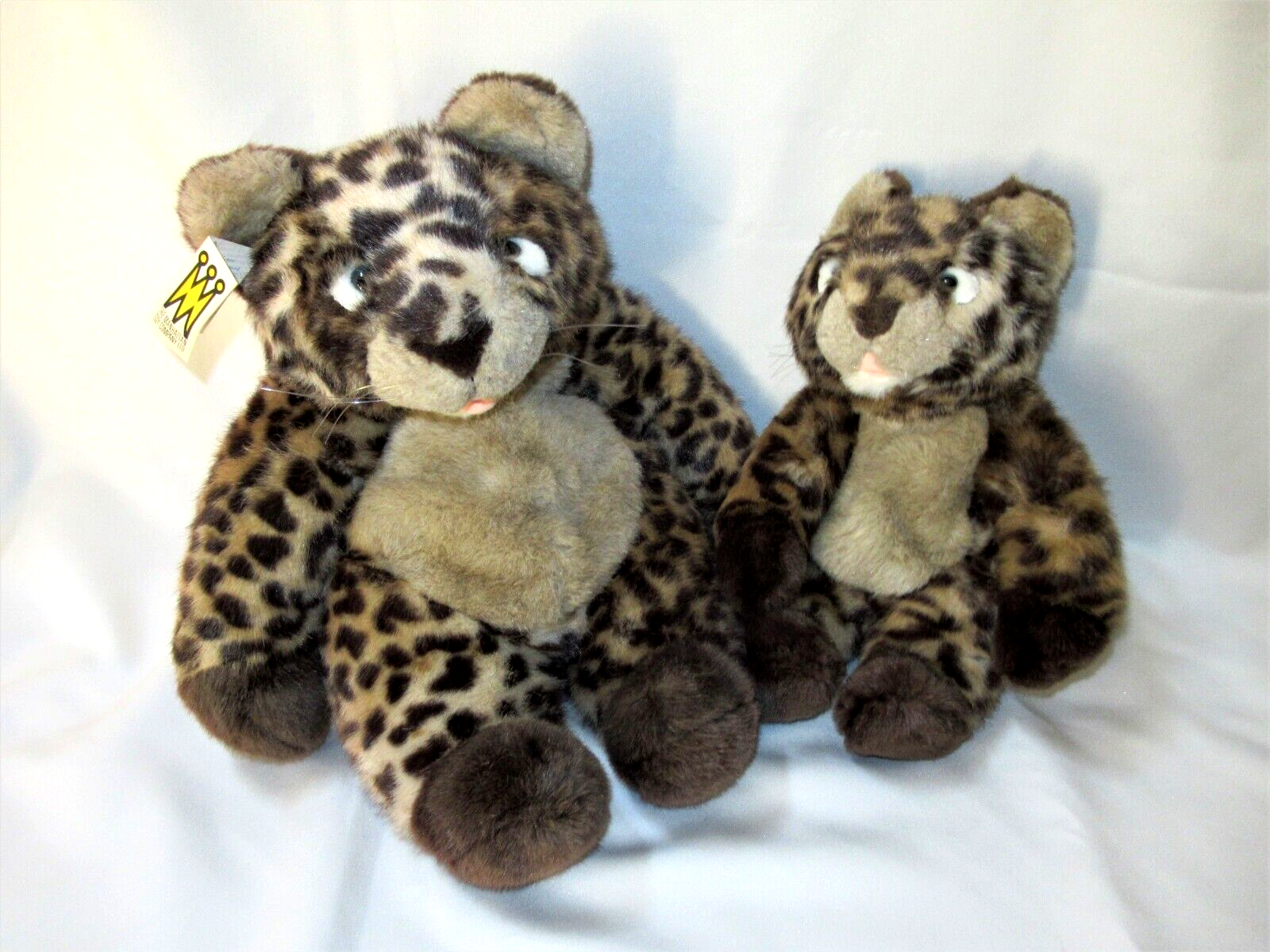 Manhattan Toy Co. Plush Vintage 1986 RARE LAZY LEOPARD set 18